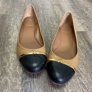 TORY BURCH BALLET FLATS WOMENS  SIZE 10